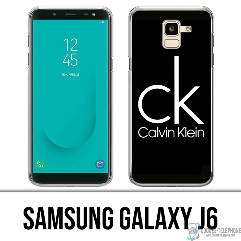 Custodia Samsung Galaxy J6 - Logo Calvin Klein Nera