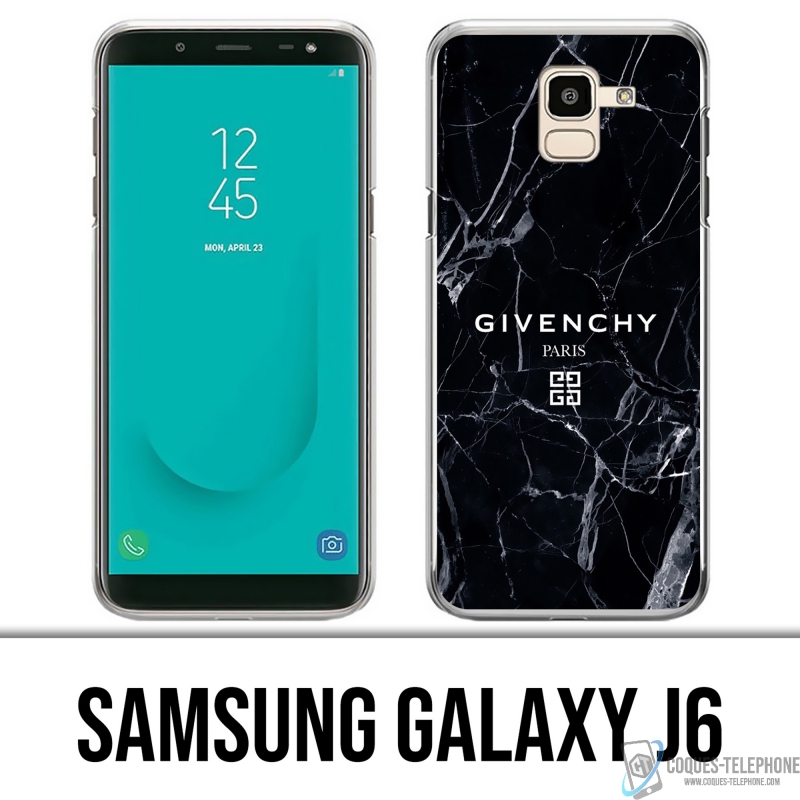 Samsung Galaxy J6 Case - Givenchy Schwarzer Marmor