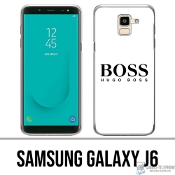 Coque Samsung Galaxy J6 - Hugo Boss Blanc