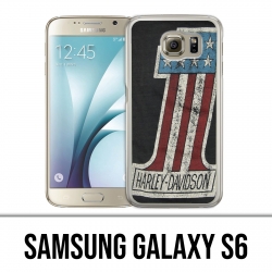 Carcasa Samsung Galaxy S6 - Logotipo de Harley Davidson