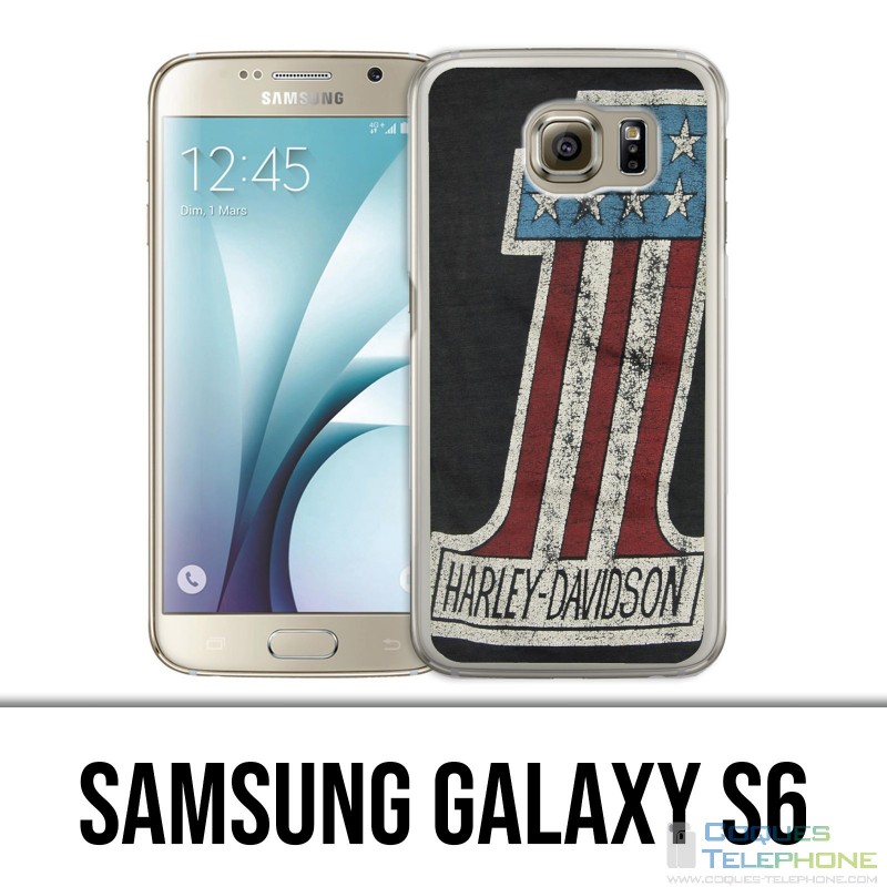 Carcasa Samsung Galaxy S6 - Logotipo de Harley Davidson