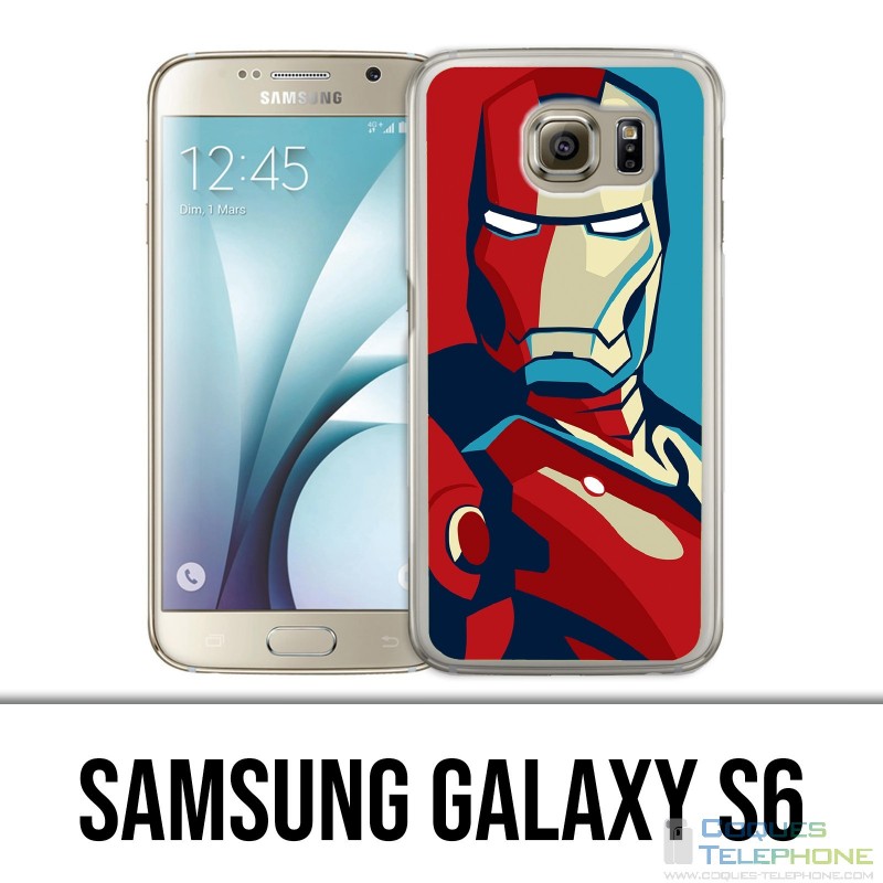 Custodia Samsung Galaxy S6 - Iron Man Design Poster