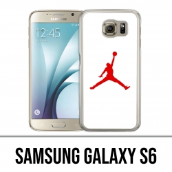 Samsung Galaxy S6 Hülle - Jordan Basketball Logo Weiß