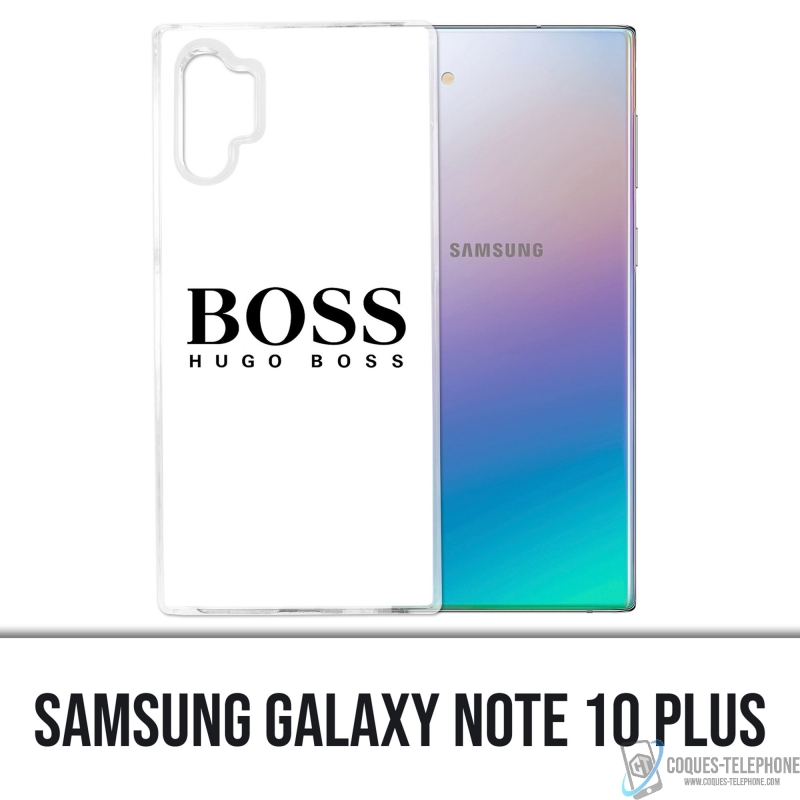 Custodia per Samsung Galaxy Note 10 Plus - Hugo Boss bianca