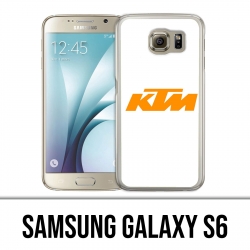 Custodia Samsung Galaxy S6 - Logo Ktm sfondo bianco