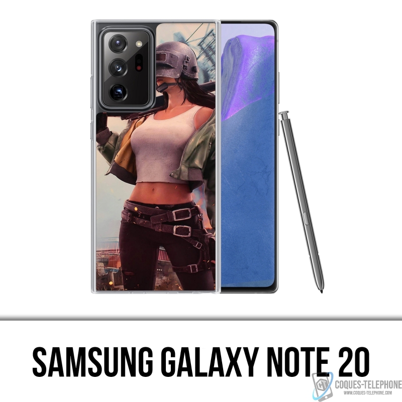 Cover Samsung Galaxy Note 20 - Ragazza PUBG