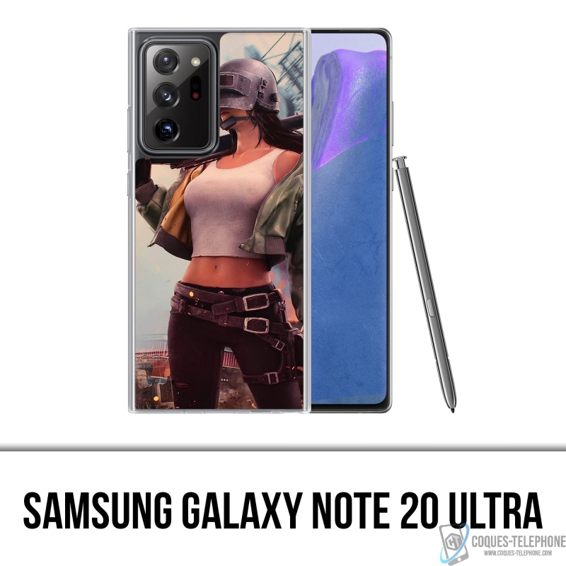 Cover Samsung Galaxy Note 20 Ultra - Ragazza PUBG