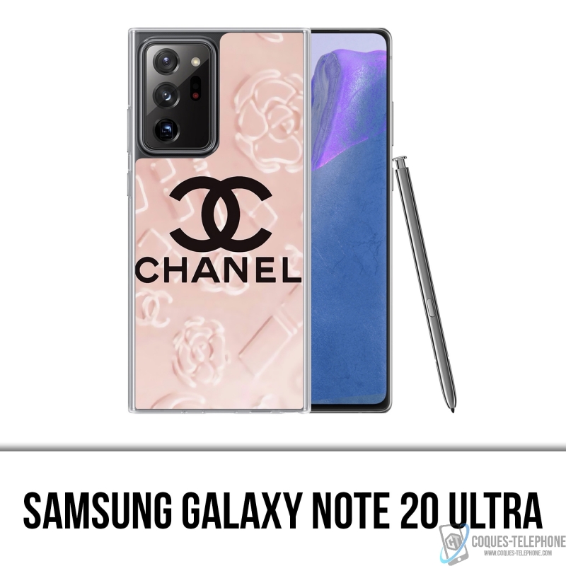 Custodia Samsung Galaxy Note 20 Ultra - Sfondo rosa Chanel