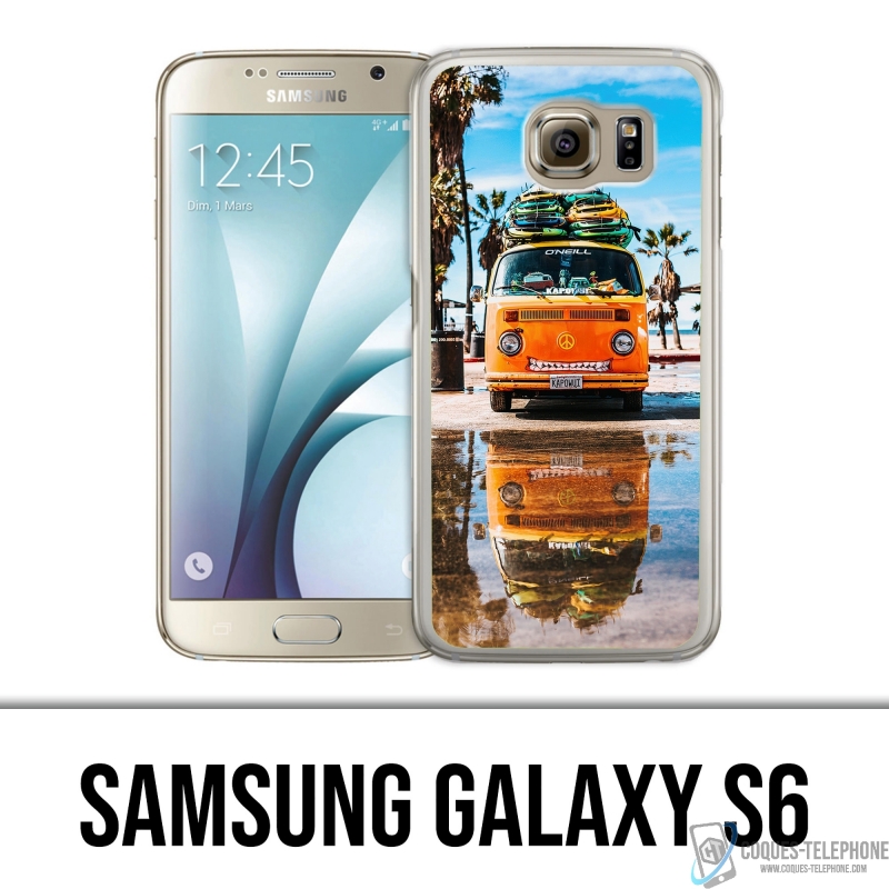 Custodia per Samsung Galaxy S6 - Autobus VW Beach Surf