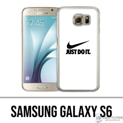 Samsung Galaxy S6 Case - Nike Just Do It Weiß