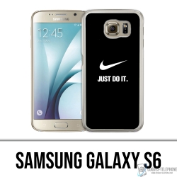 Samsung Galaxy S6 Case - Nike Just Do It Schwarz