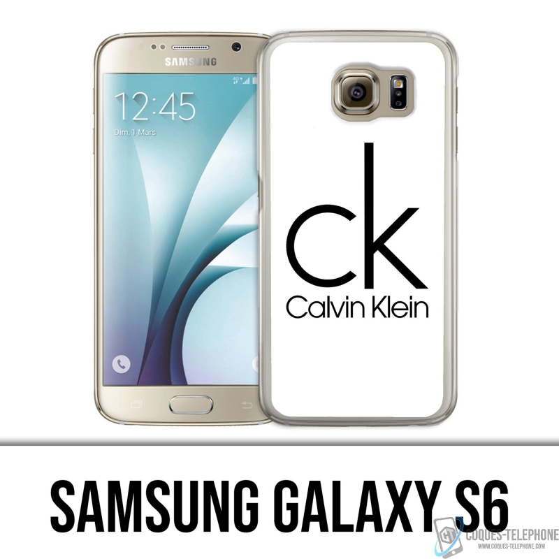 Funda Samsung Galaxy S6 - Calvin Klein Logo Blanco