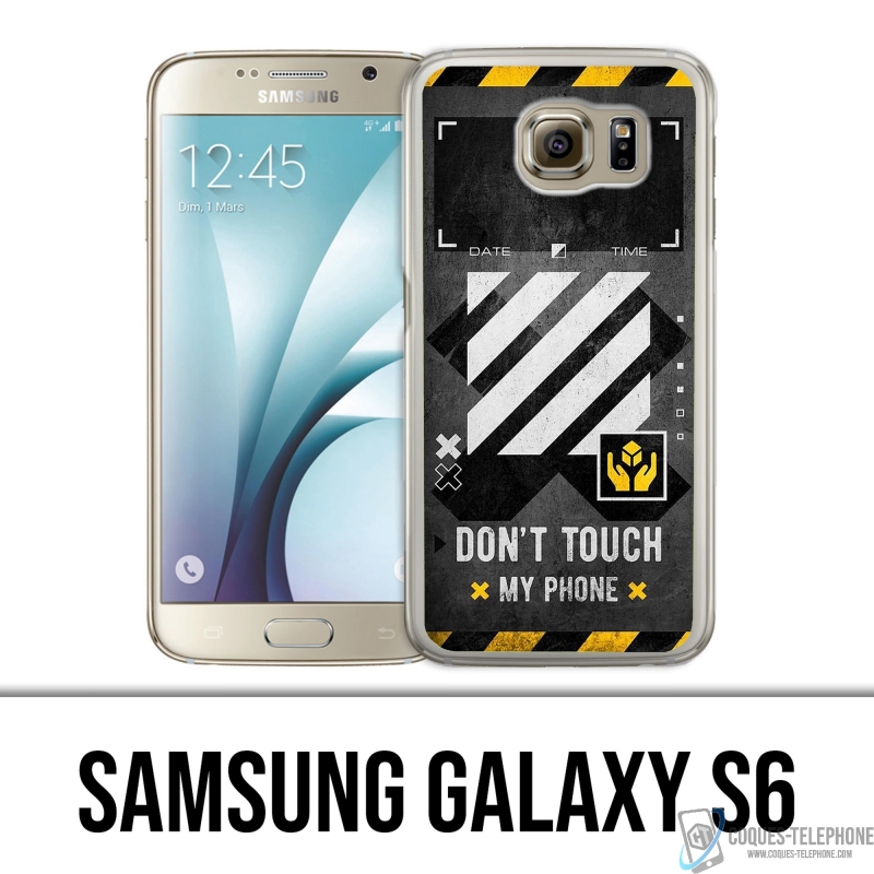 Custodia per Samsung Galaxy S6 - Bianco sporco incluso il telefono touch