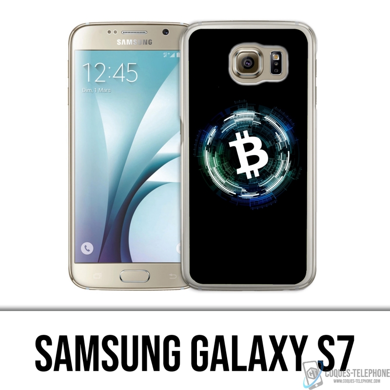 Custodia per Samsung Galaxy S7 - Logo Bitcoin