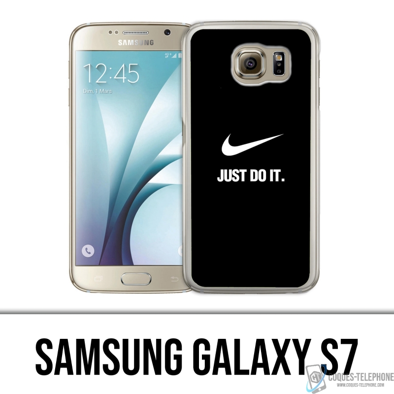 Coque Samsung Galaxy S7 - Nike Just Do It Noir