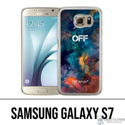 Funda Samsung Galaxy S7 - Color blanco roto, nube