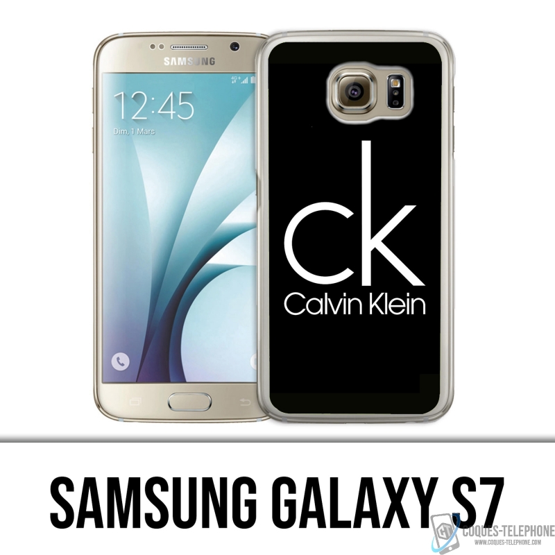 Samsung Galaxy S7 Case - Calvin Klein Logo Schwarz