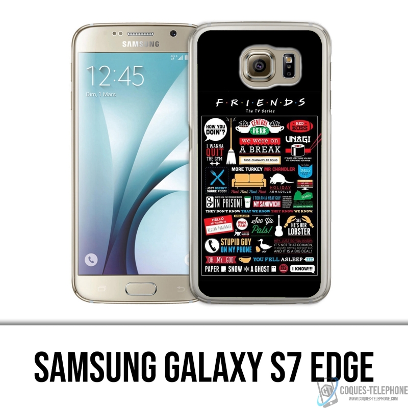 Coque Samsung Galaxy S7 edge - Friends Logo