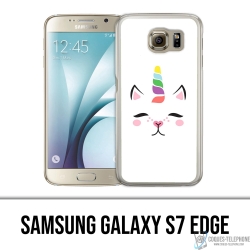 Coque Samsung Galaxy S7 edge - Gato Unicornio
