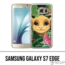 Cover Samsung Galaxy S7 edge - Disney Simba Baby Leaves