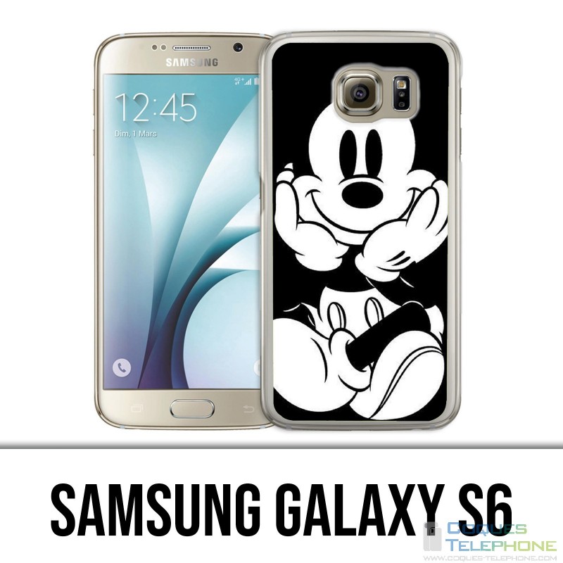 Samsung Galaxy S6 Case - Mickey Black And White