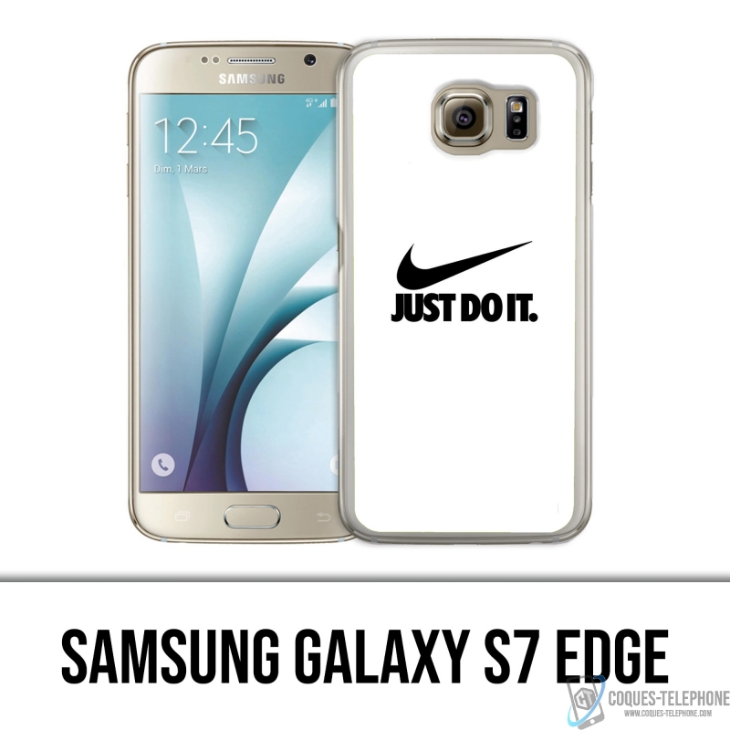 Samsung Galaxy S7 Edge Case - Nike Just Do It Weiß