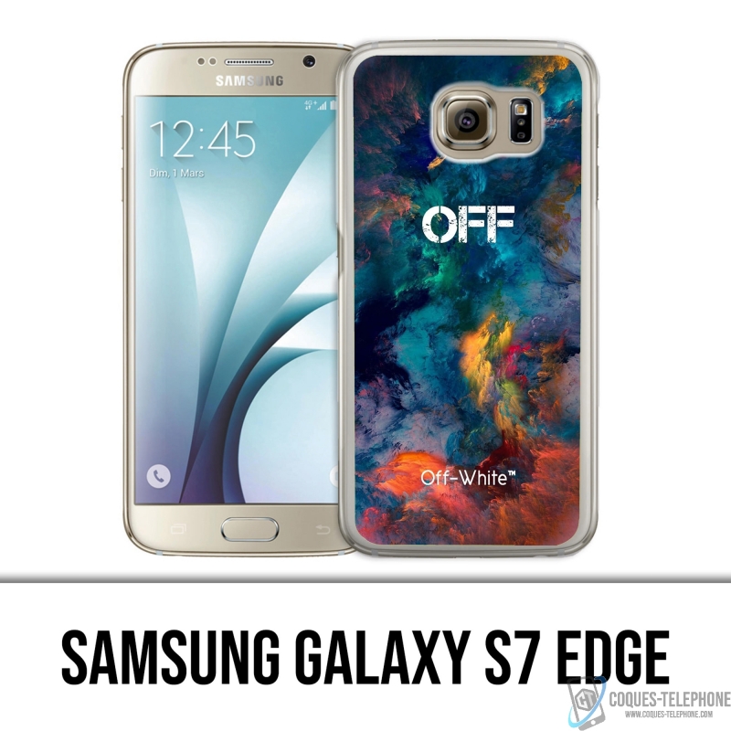 Carcasa para Samsung Galaxy S7 edge - Color blanco roto en la nube