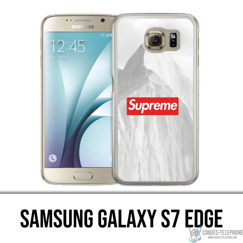 Custodia per Samsung Galaxy S7 edge - Supreme White Mountain