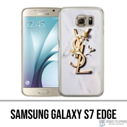 Funda Samsung Galaxy S7 edge - YSL Yves Saint Laurent Marble Flowers