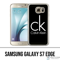 Cover Samsung Galaxy S7 edge - Logo Calvin Klein Nera