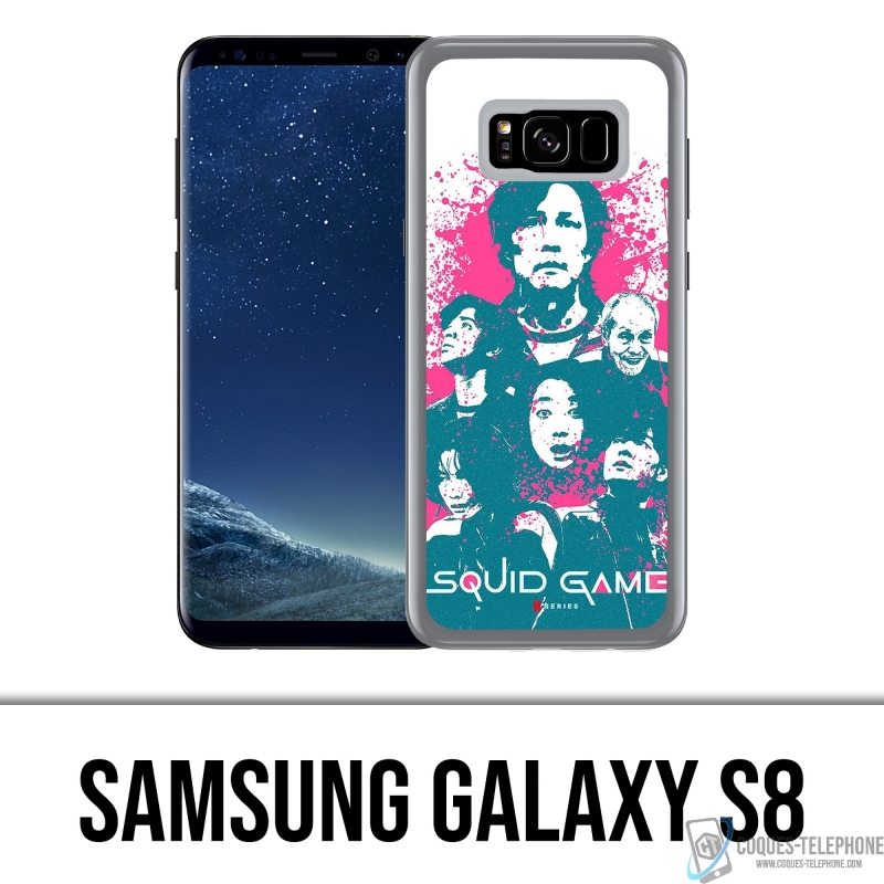 Coque Samsung Galaxy S8 - Squid Game Personnages Splash