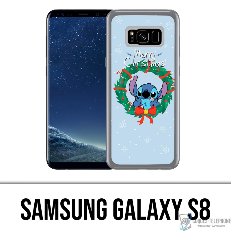 Coque Samsung Galaxy S8 - Stitch Merry Christmas