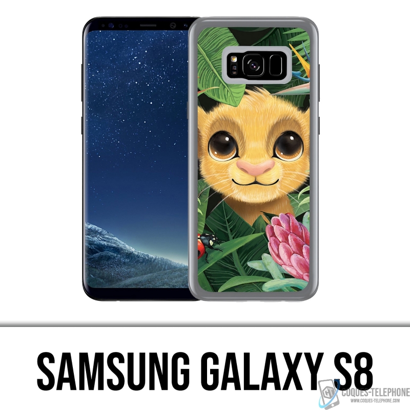 Samsung Galaxy S8 Case - Disney Simba Baby Blätter