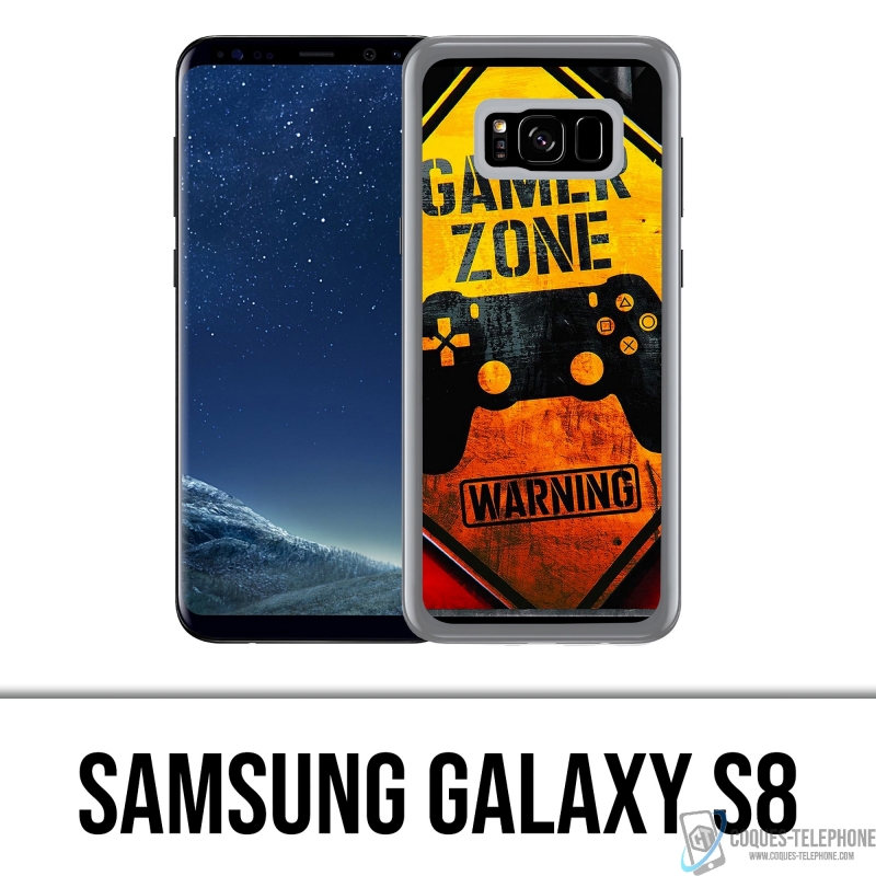 Samsung Galaxy S8 Case - Gamer Zone Warnung