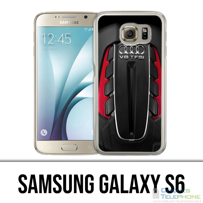 Carcasa Samsung Galaxy S6 - motor Audi V8 2