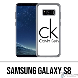 Coque Samsung Galaxy S8 - Calvin Klein Logo Blanc