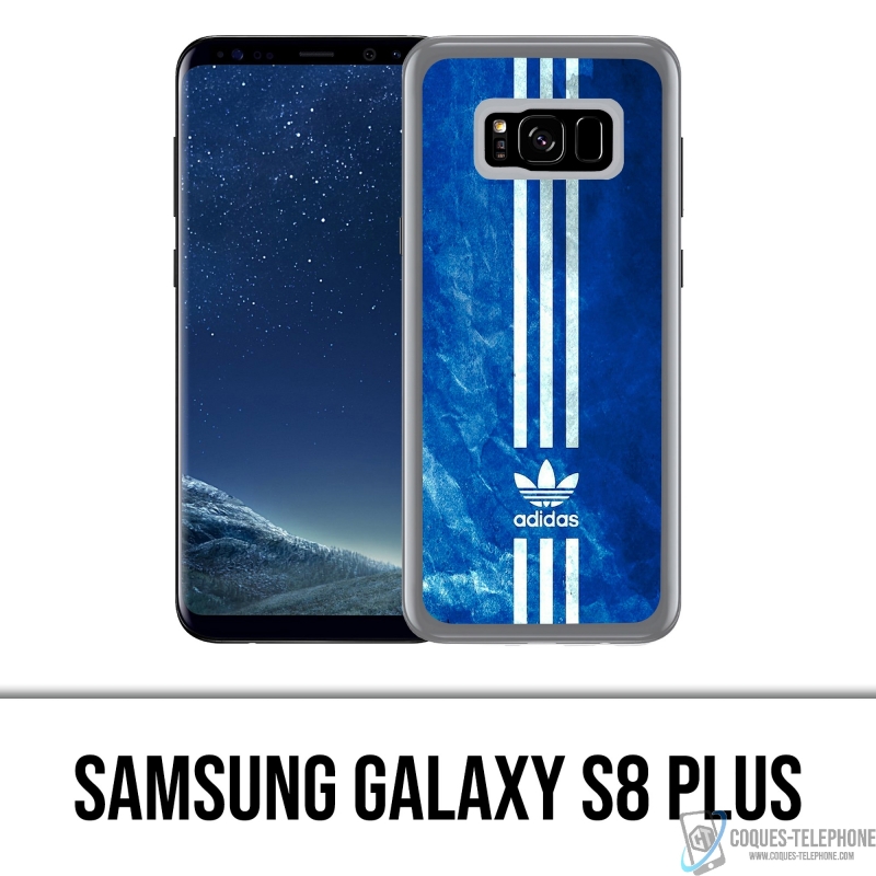adjetivo ala infraestructura Funda para Samsung Galaxy S8 Plus - Adidas Blue Stripes