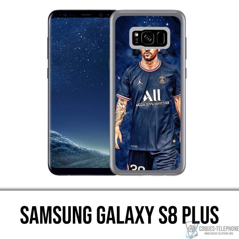 Coque Samsung Galaxy S8 Plus - Messi PSG Paris Splash