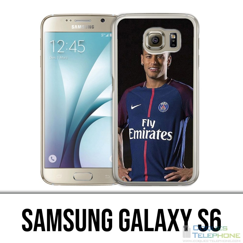 Coque Samsung Galaxy S6 - Neymar Psg Cartoon