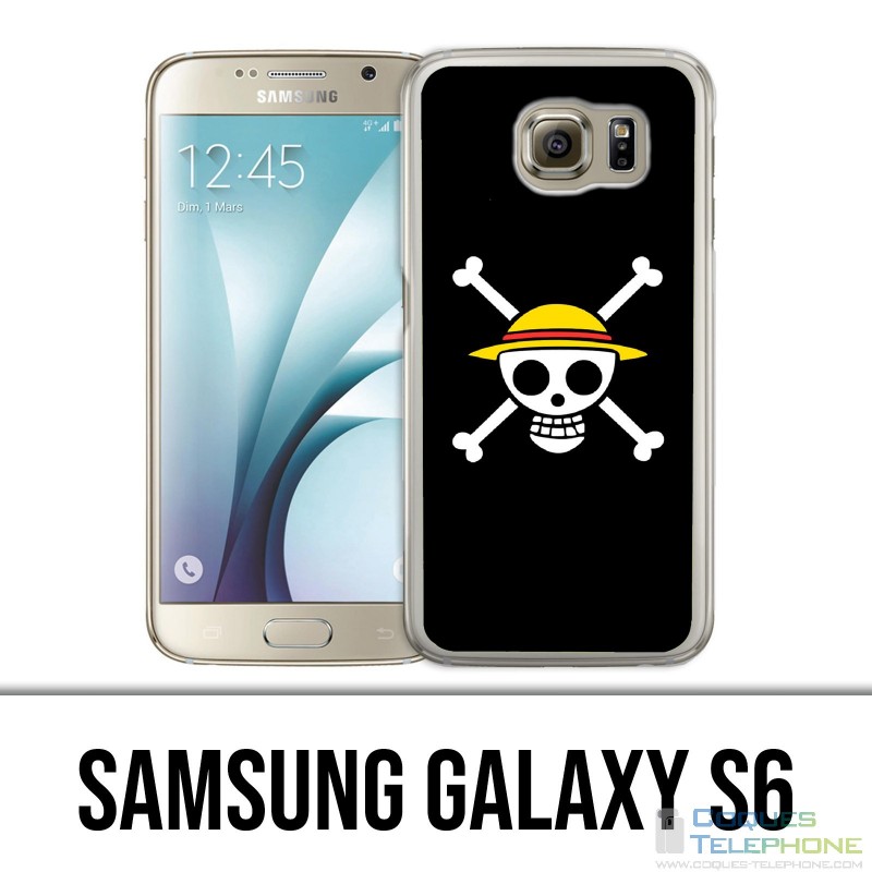 Carcasa Samsung Galaxy S6 - Nombre del logotipo de One Piece