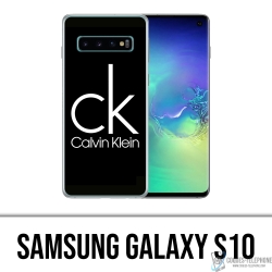 Samsung Galaxy S10 Case - Calvin Klein Logo Schwarz