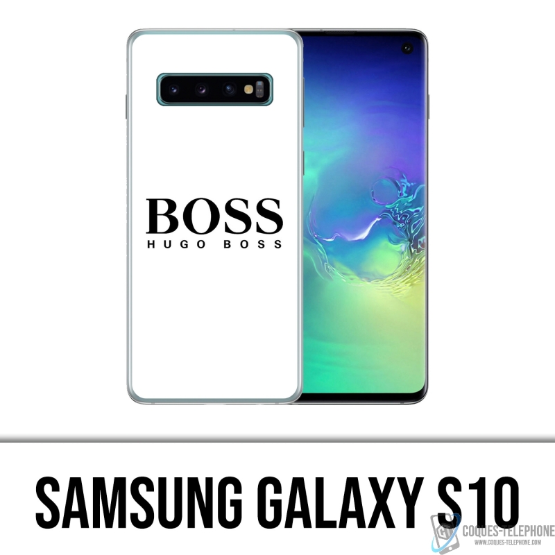 Coque Samsung Galaxy S10 - Hugo Boss Blanc