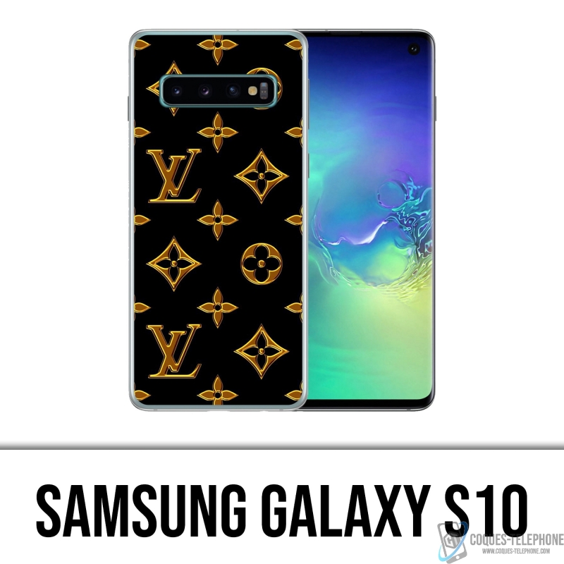 Coque Samsung Galaxy S10 - Louis Vuitton Gold