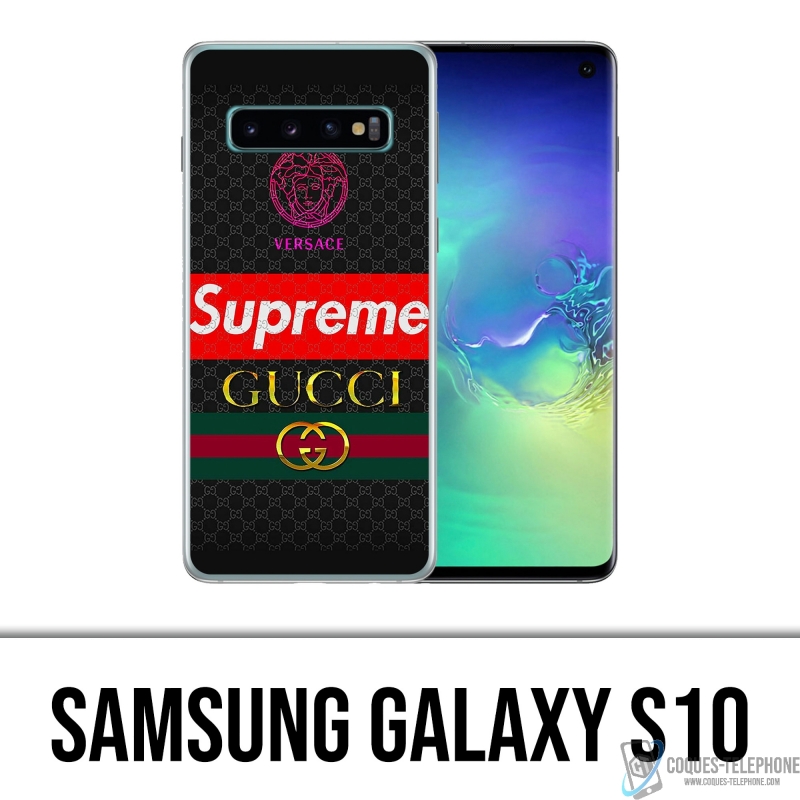 Coque Samsung Galaxy S10 - Versace Supreme Gucci