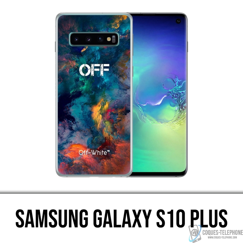 Custodia per Samsung Galaxy S10 Plus - Nuvola di colore bianco sporco