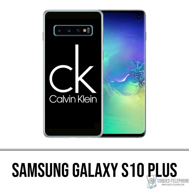 Custodia Samsung Galaxy S10 Plus - Logo Calvin Klein Nera