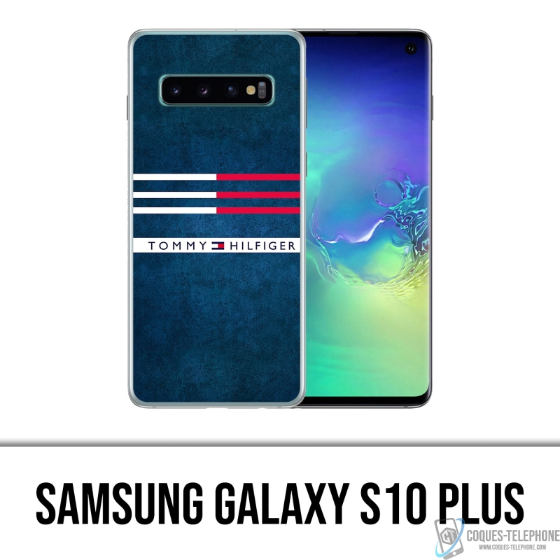 Custodia per Samsung Galaxy S10 Plus - Righe Tommy Hilfiger