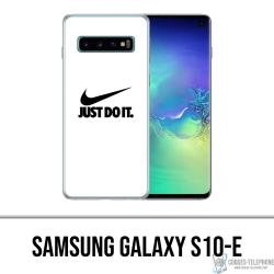 Coque Samsung Galaxy S10e - Nike Just Do It Blanc