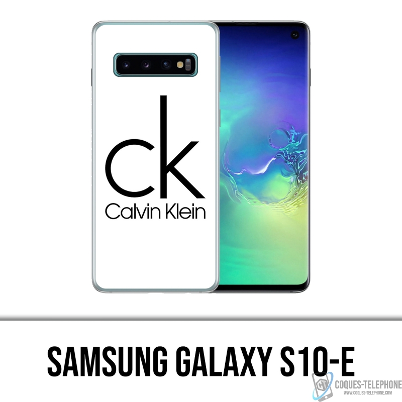 Coque Samsung Galaxy S10e - Calvin Klein Logo Blanc