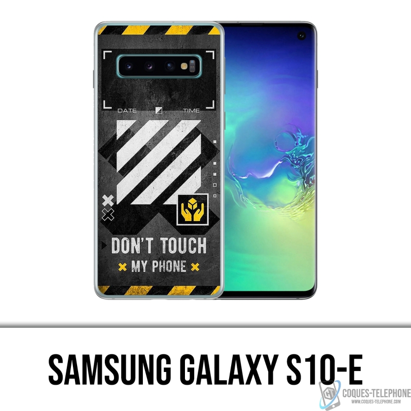 Samsung Galaxy S10e Case - Off White Dont Touch Phone